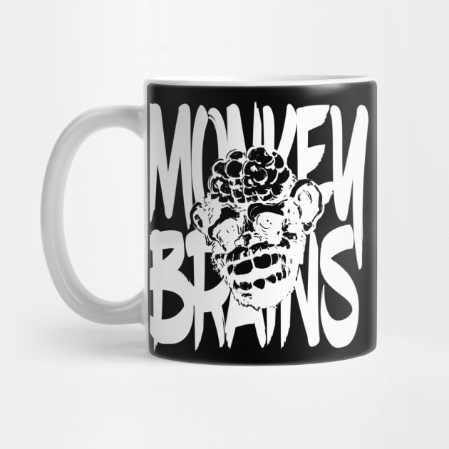 Monkey Brains Logo Black Shirt by GodsBurden